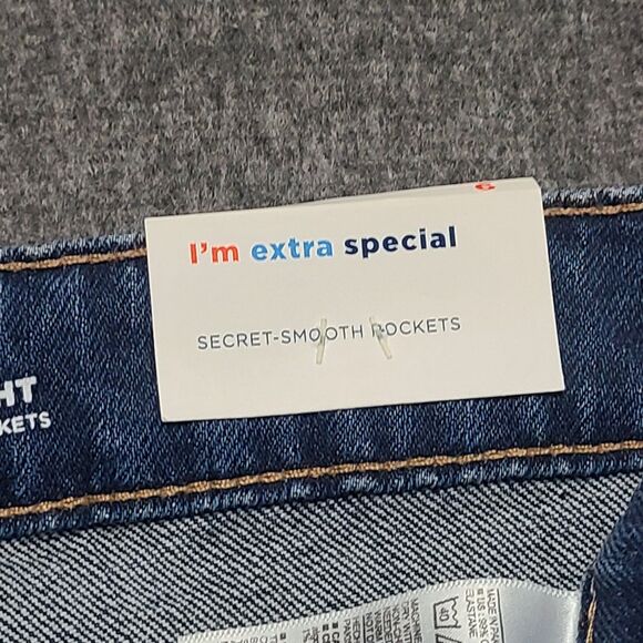 Old Navy Womens Shorts 6 Blue Cuffed Hem OG Straight Beach Party Hot Mom Denim - Picture 6 of 10